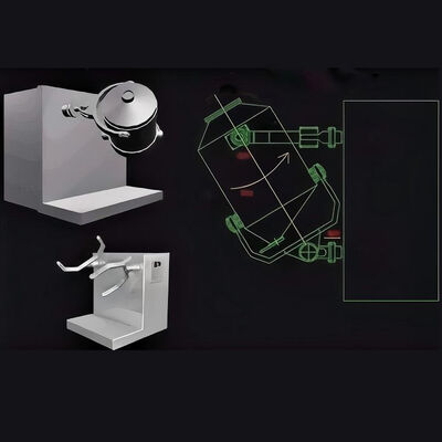 Qualität  GMP Compliant Three-Dimensional Powder Mixer for Chemical Nutraceutical and Cosmetic Fabrik